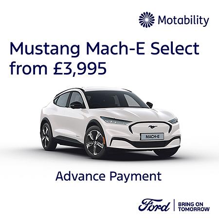 New Ford Mustang Mach-E Select on Motability